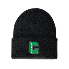 Load image into Gallery viewer, KNIT CUFF TOQUE - C100 - CLARESHOLM THUNDER - EMB