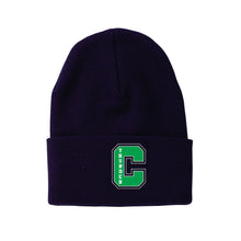 Load image into Gallery viewer, KNIT CUFF TOQUE - C100 - CLARESHOLM THUNDER - EMB