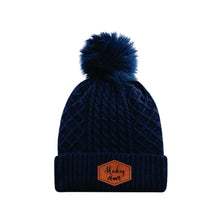 Load image into Gallery viewer, LADIES POMPOM TOQUE - 1E140L - HOCKEY MOM - PATCH