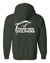 Load image into Gallery viewer, UNISEX GILDAN FULL-ZIP SWEATSHIRT - 18600 - PC DOLPHINS - HP