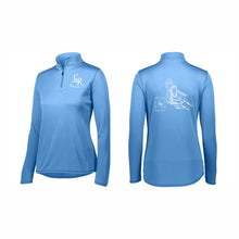 Load image into Gallery viewer, LADIES' ATTAIN WICKING 1/4 ZIP PULLOVER - #2787 - LET'S RACE - HP "BARREL RACER"