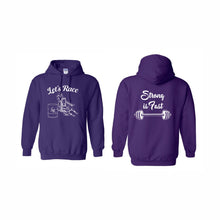 Load image into Gallery viewer, UNISEX HOODED SWEATSHIRT - 18500 - LET'S RACE - HP "STRONG IS FAST"