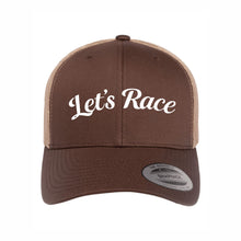 Load image into Gallery viewer, YP CLASSICS RETRO TRUCKER CAP - 6606 - LET'S RACE - EMB FULL FRONT