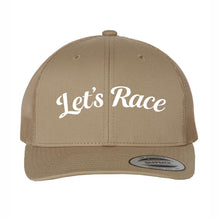 Load image into Gallery viewer, YP CLASSICS RETRO TRUCKER CAP - 6606 - LET'S RACE - EMB FULL FRONT