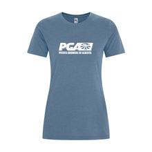Load image into Gallery viewer, LADIES' KOI ELEMENT RING SPUN TSHIRT - KOI8060L - POTATO GROWERS OF AB - HP FULL FRONT