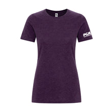 Load image into Gallery viewer, LADIES' KOI ELEMENT RING SPUN TSHIRT - KOI8060L - POTATO GROWERS OF AB - HP LEFT ARM
