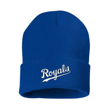 Load image into Gallery viewer, CUFFED TOQUE - SP12 - ROYALS BASEBALL - EMB "ROYALS" LOGO