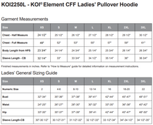Load image into Gallery viewer, LADIES' KOI ELEMENT PULLOVER HOODIE - KOI2250L - FOOTHILLS YETIS - HP FULL FRONT