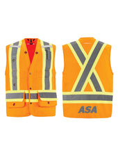 Load image into Gallery viewer, HI-VIS SURVEYOR'S VEST - L01190 - ASA CONTRACTING - HP